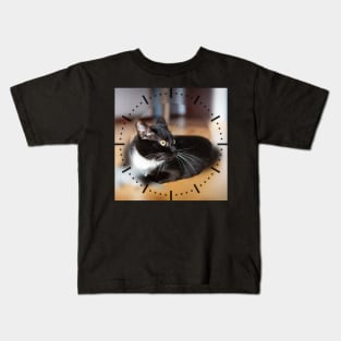 Cat playing with mouse-toy Kids T-Shirt